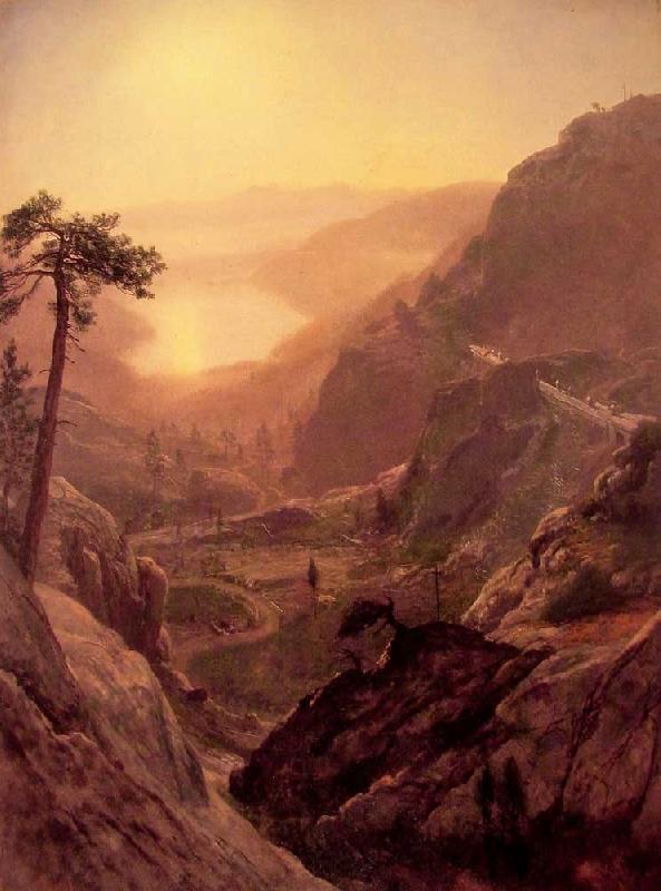 Albert Bierstadt View of Donner Lake, California China oil painting art